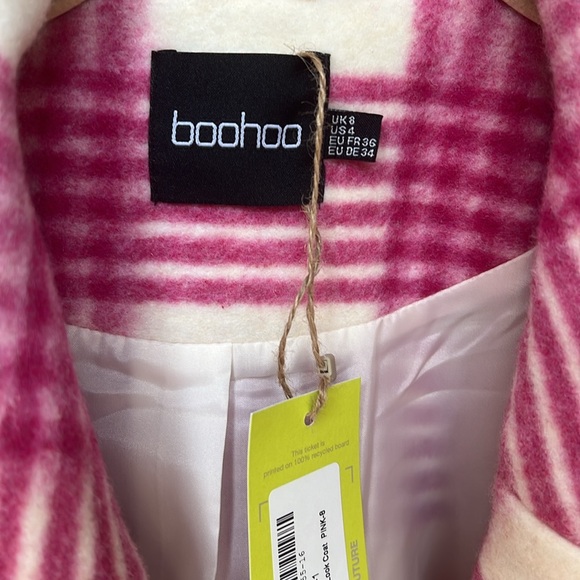 Pink plaid coat - Picture 6 of 7